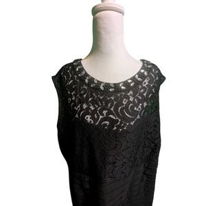 Scarlett Black Lace Midi Dress